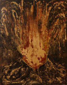 Series of Volcano - mixed media on canvas - 200 x 155 cm - 2017